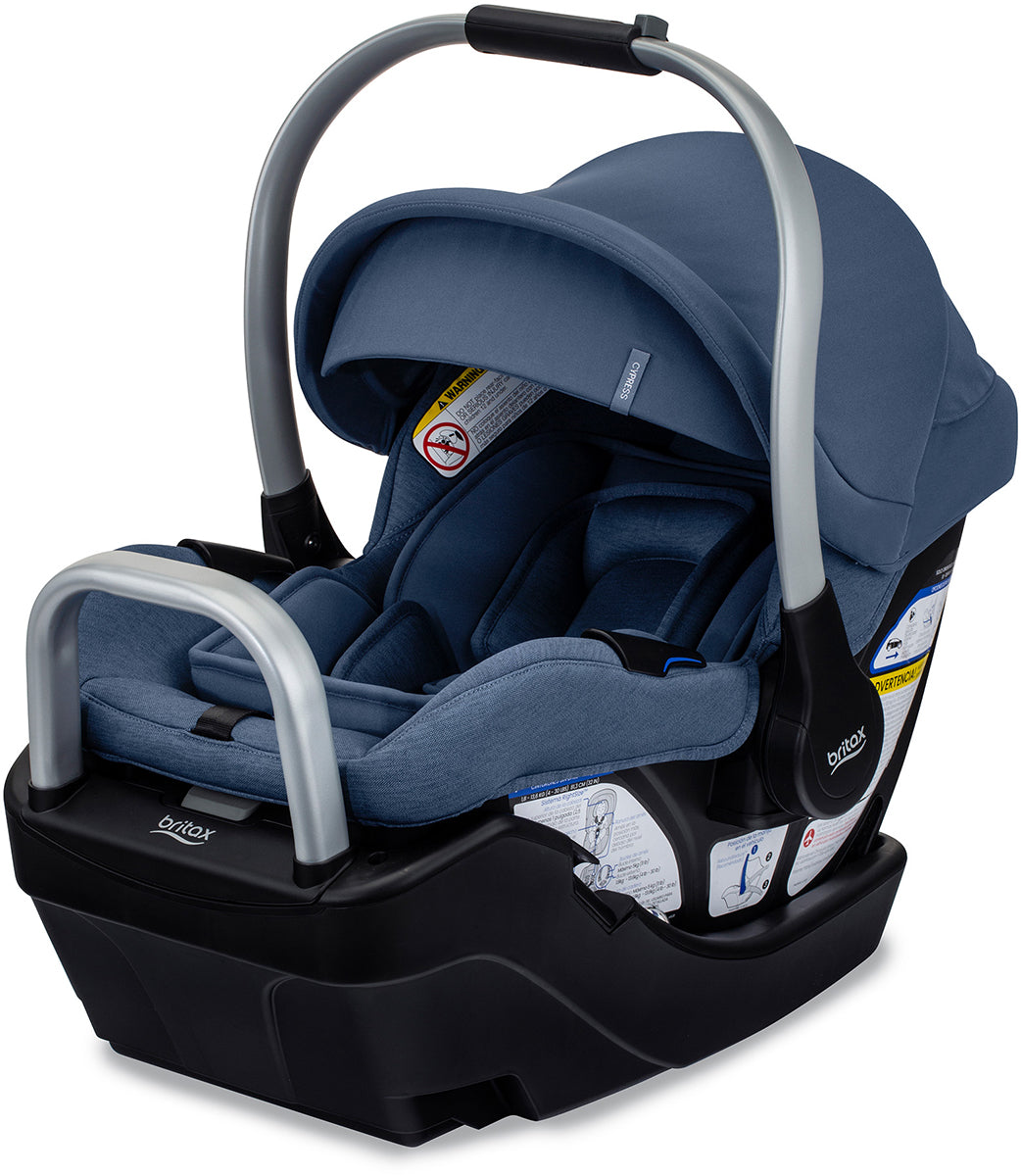 Britax Cypress Infant Car Seat with Alpine Anti-Rebound Base - Ponte Arctic