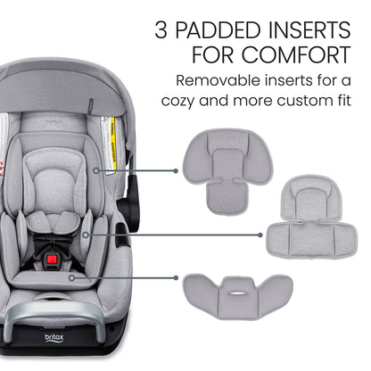 Britax Cypress Infant Car Seat with Alpine Anti-Rebound Base - Ponte Glacier