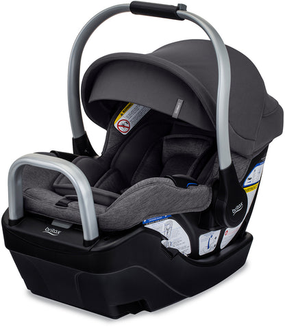 Britax Cypress Infant Car Seat with Alpine Anti-Rebound Base - Ponte Stone