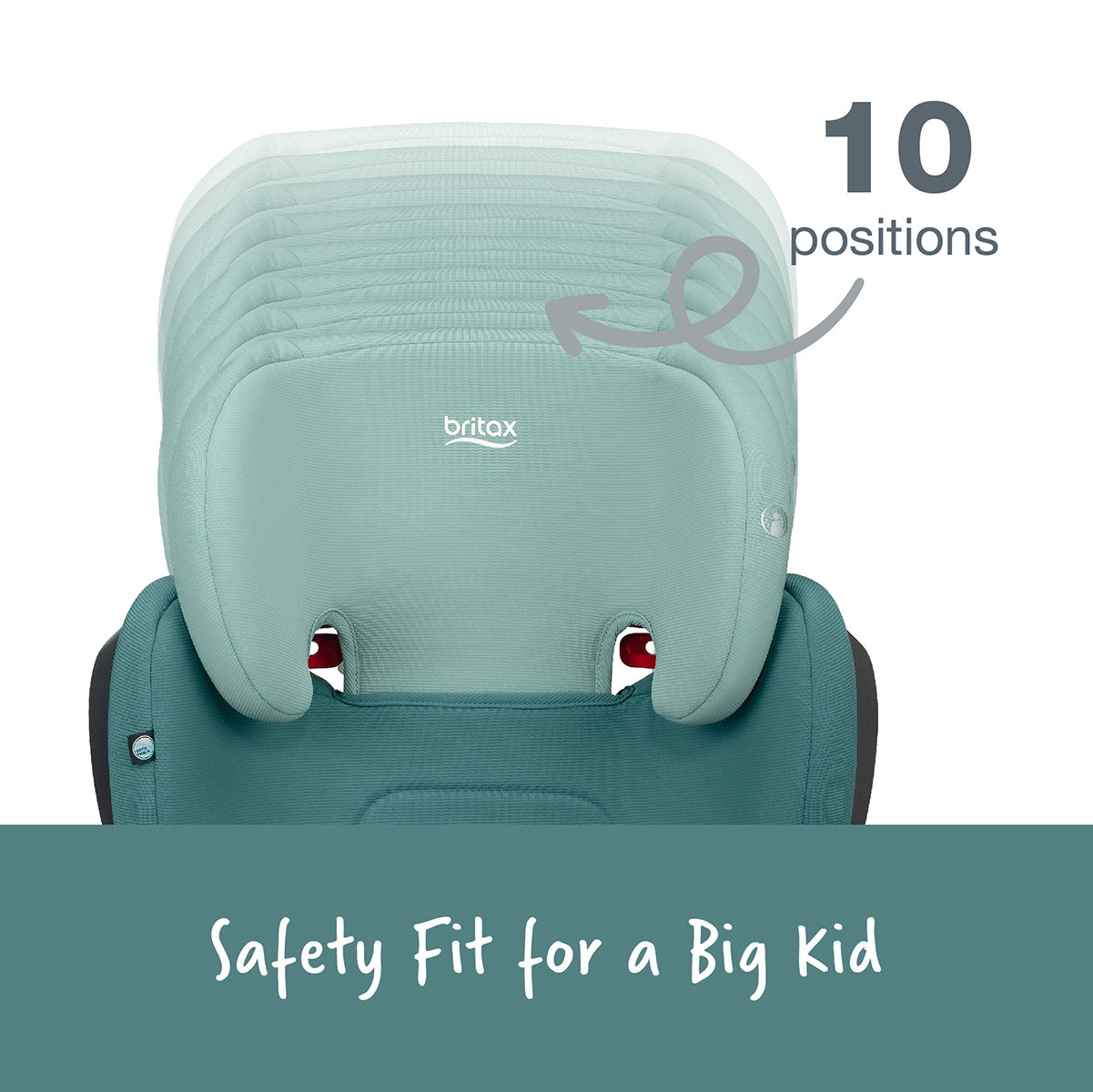 Britax Highpoint 2-Stage Belt Positioning Booster Car Seat - Green Ombre