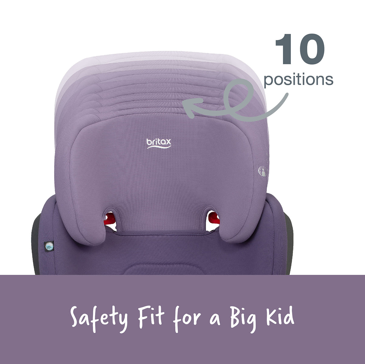 Britax Highpoint 2-Stage Belt Positioning Booster Car Seat - Purple Ombre