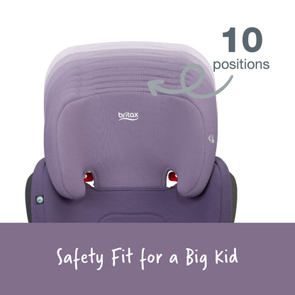 Britax Highpoint 2-Stage Belt Positioning Booster Car Seat - Purple Ombre