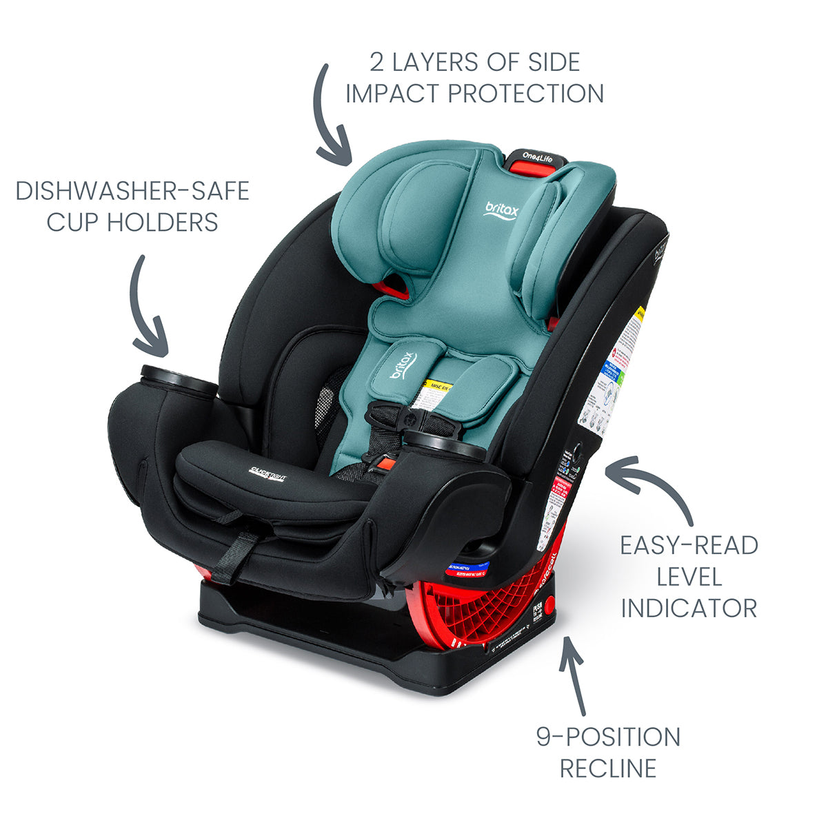 Britax One4Life ClickTight All-in-One Convertible Car Seat - Jade Onyx