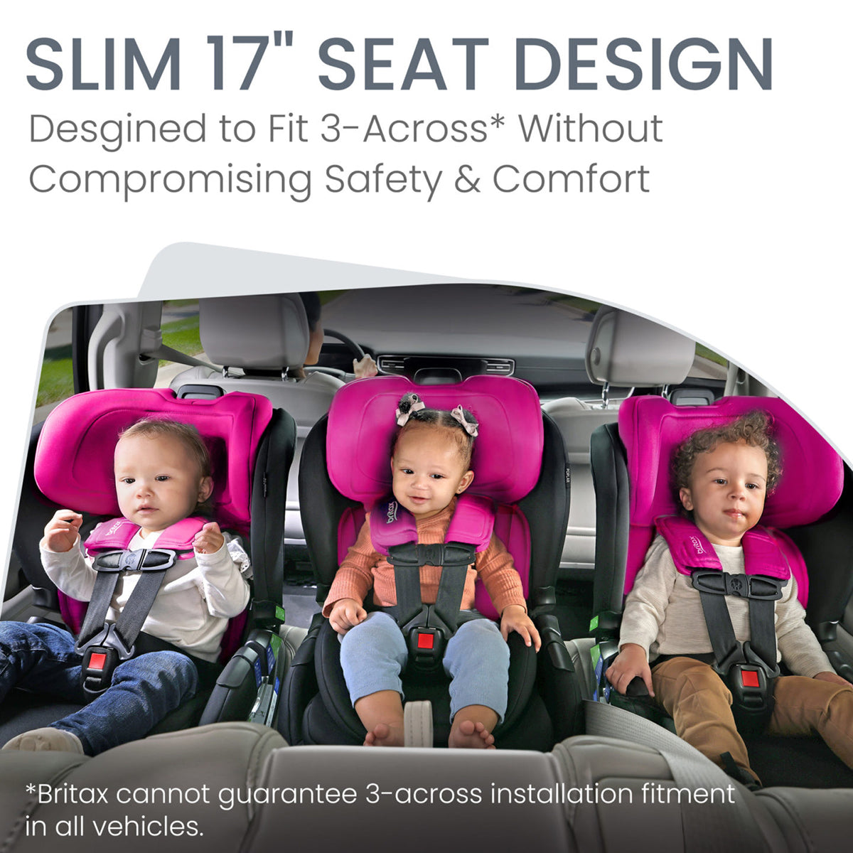 Britax Poplar Narrow Convertible Car Seat -  Magenta Onyx