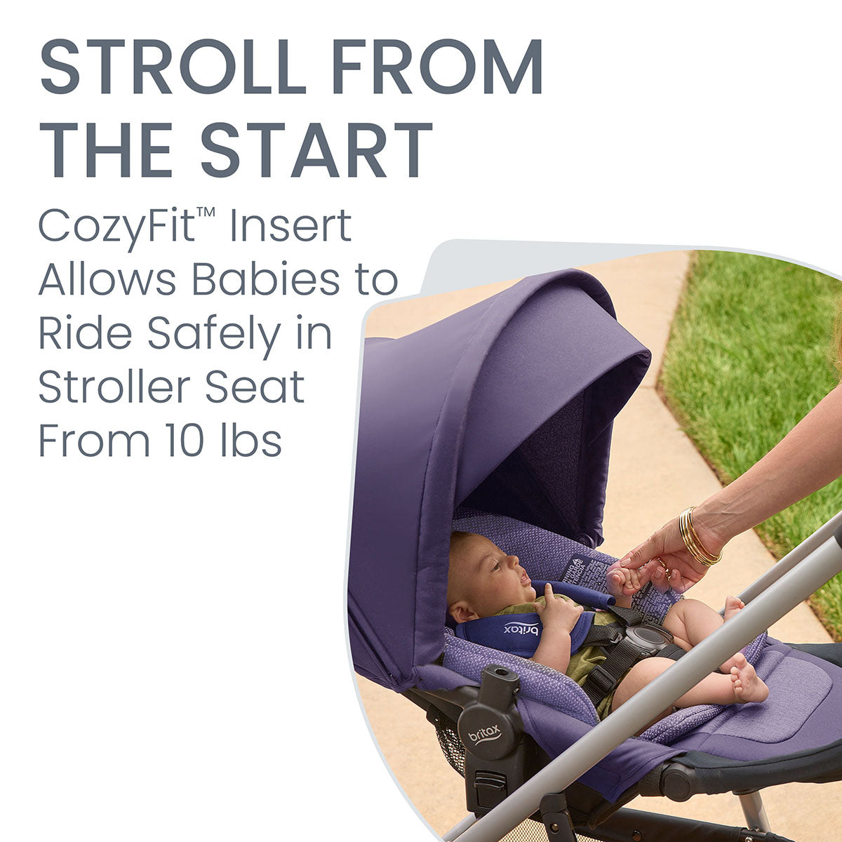 Britax Willow Grove SC Travel System - Pindot Iris