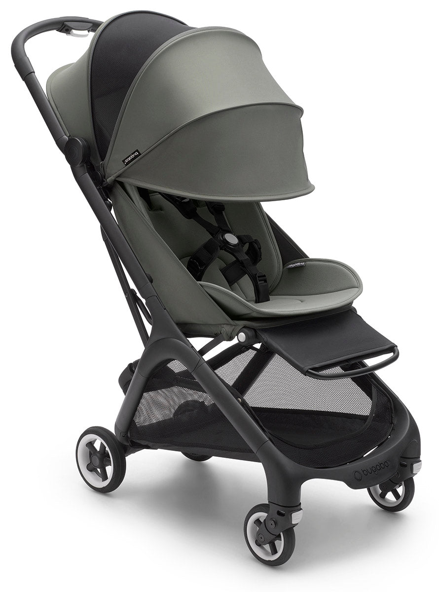 Bugaboo Butterfly + Turtle One Travel System - Black / Forest Green / Black