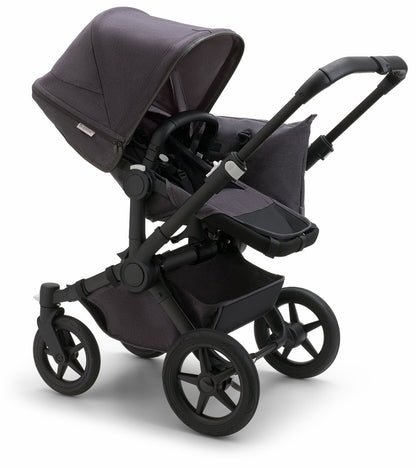 Bugaboo Donkey 5 Mineral Mono Complete Single-to-Double Stroller - Black / Washed Black