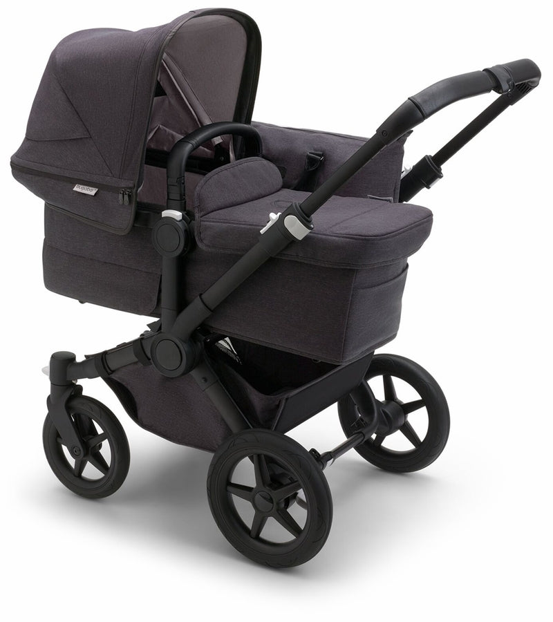 Bugaboo Donkey 5 Mineral Mono Complete Single-to-Double Stroller - Black / Washed Black