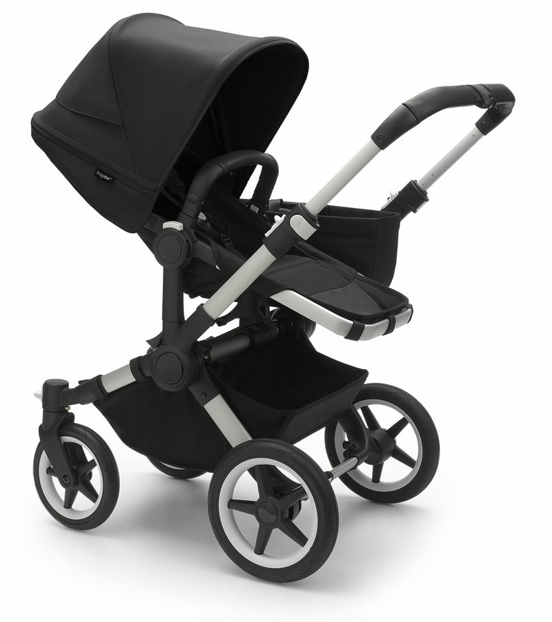 Bugaboo Donkey 5 Mono Complete Single-to-Double Stroller - Aluminum / Midnight Black / Midnight Black