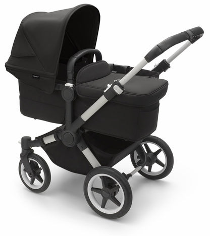 Bugaboo Donkey 5 Mono Complete Single-to-Double Stroller - Aluminum / Midnight Black / Midnight Black