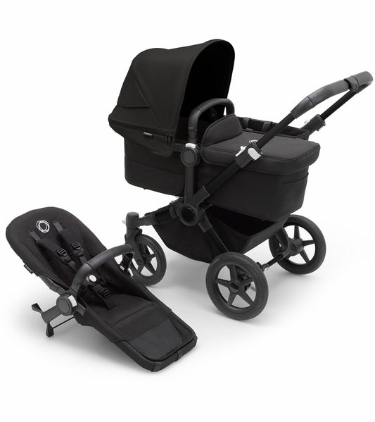 Bugaboo Donkey 5 Mono Complete Single-to-Double Stroller - Black / Midnight Black / Midnight Black