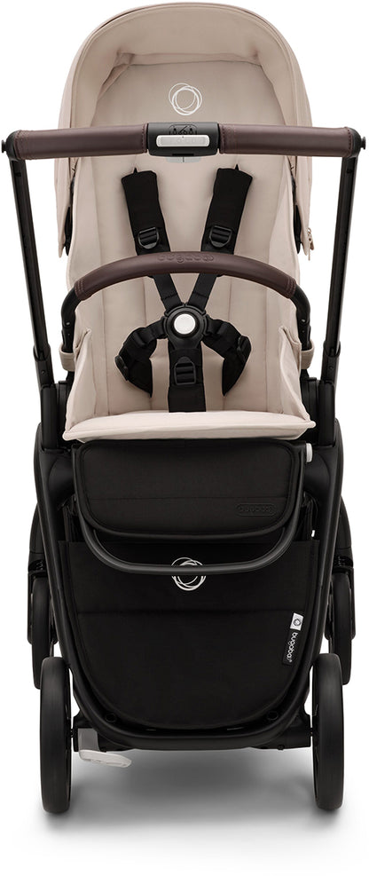 Bugaboo Dragonfly Complete Lightweight Compact Stroller + Bassinet - Black / Desert Taupe / Desert Taupe