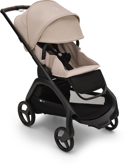 Bugaboo Dragonfly Complete Lightweight Compact Stroller + Bassinet - Black / Desert Taupe / Desert Taupe