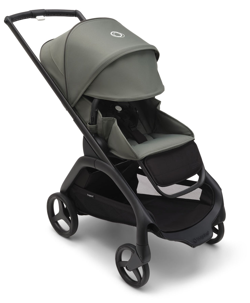 Bugaboo Dragonfly Complete Lightweight Compact Stroller + Bassinet - Black / Forest Green / Forest Green