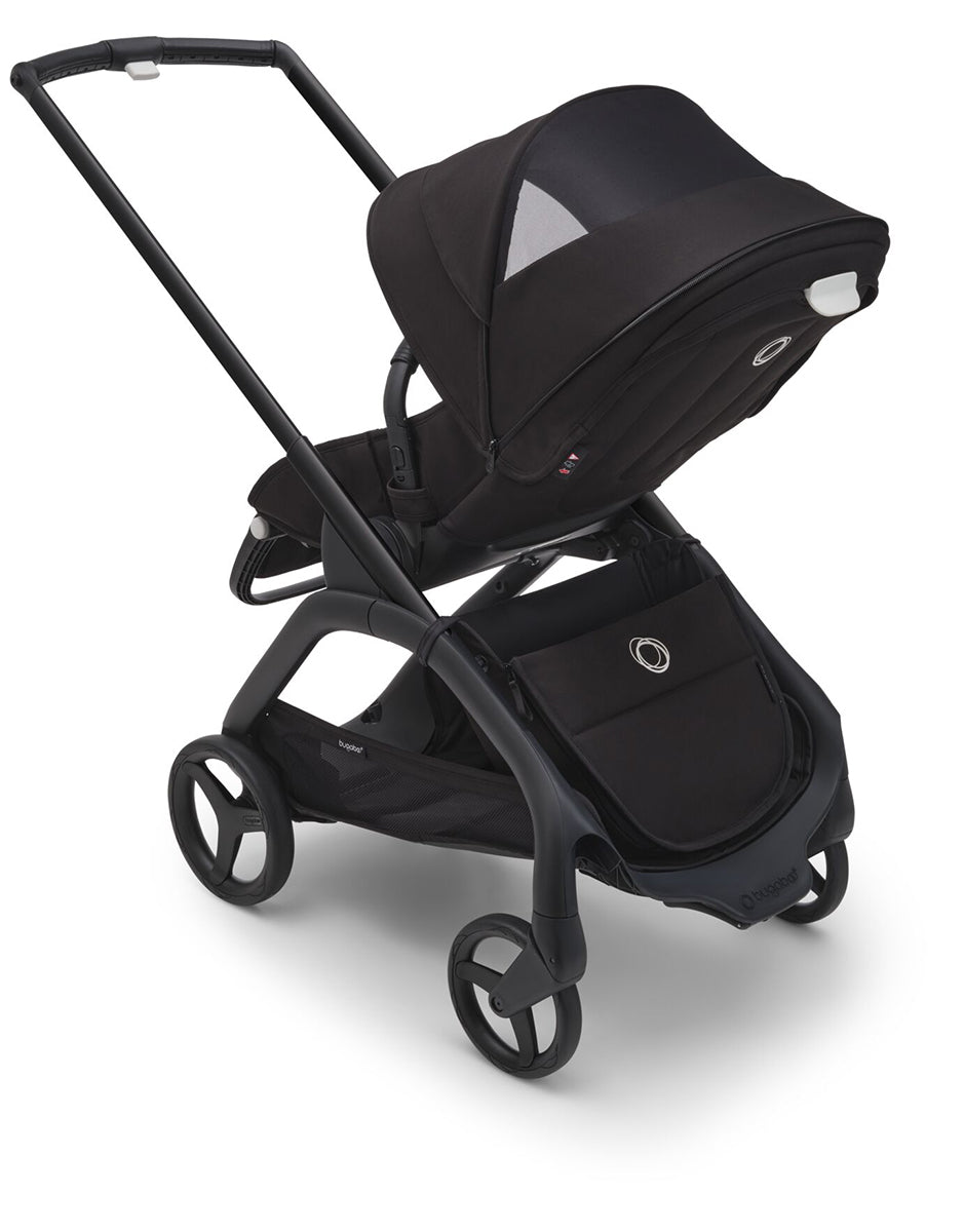 Bugaboo Dragonfly Complete Lightweight Compact Stroller + Bassinet - Black / Midnight Black / Midnight Black