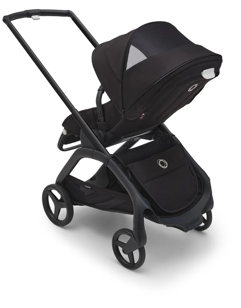 Bugaboo Dragonfly Complete Lightweight Compact Stroller + Bassinet - Black / Midnight Black / Misty White (Albee Exclusive)