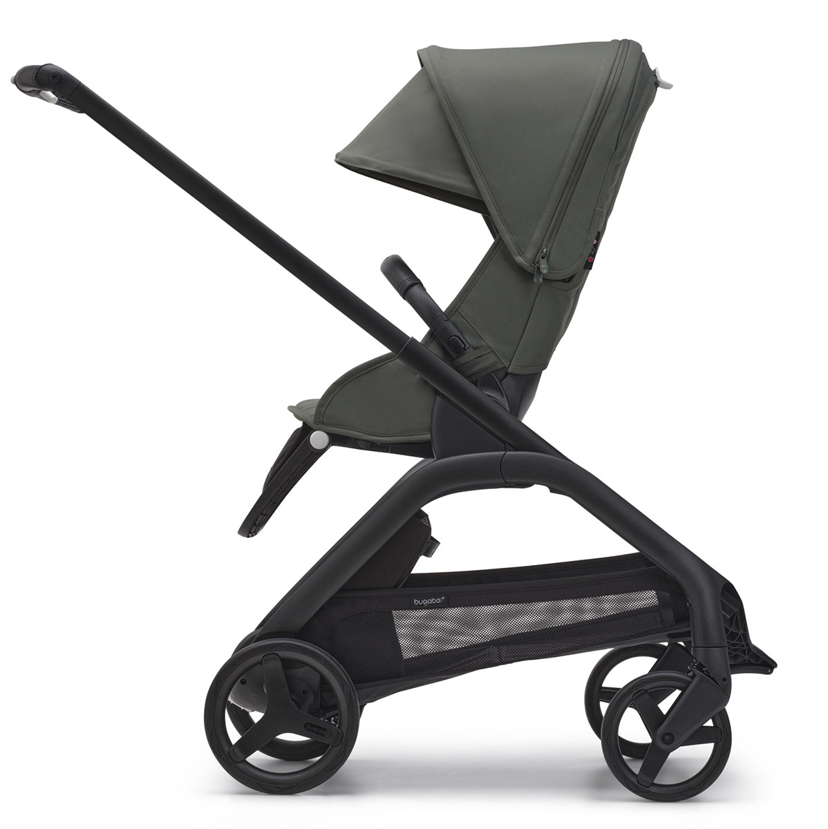 Bugaboo Dragonfly Complete Lightweight Compact Stroller - Black / Forest Green / Forest Green