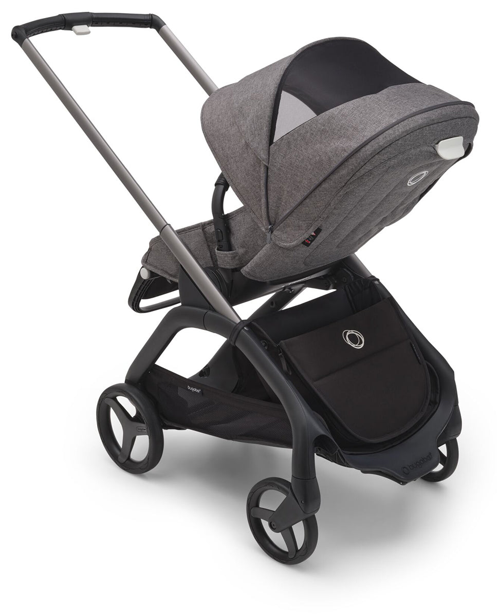 Bugaboo Dragonfly Complete Lightweight Compact Stroller - Graphite / Grey Melange / Grey Melange