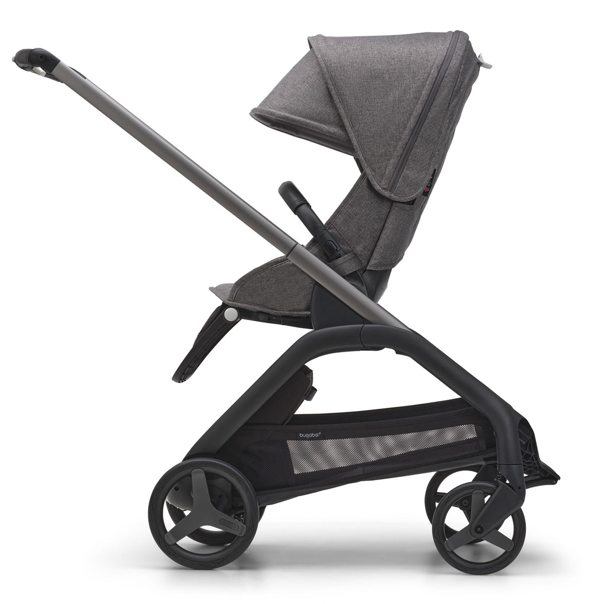 Bugaboo Dragonfly Complete Lightweight Compact Stroller - Graphite / Grey Melange / Grey Melange