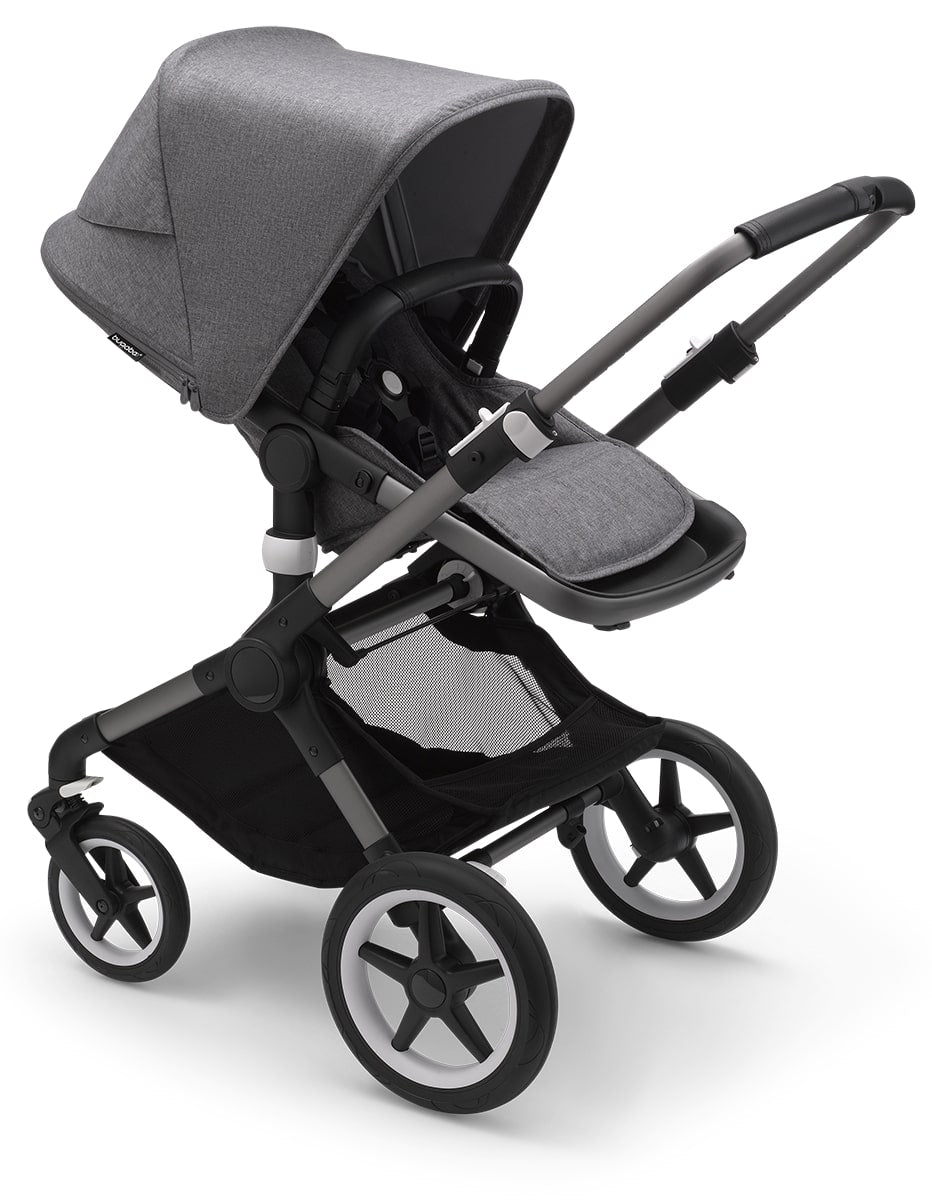 Bugaboo Fox3 Complete Stroller (One Box) - Graphite / Grey Melange / Grey Melange