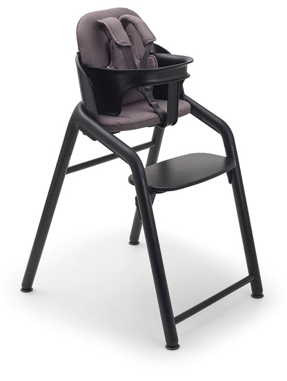 Bugaboo Giraffe Complete High Chair + Newborn Set Bundle - Black / Tornado Grey