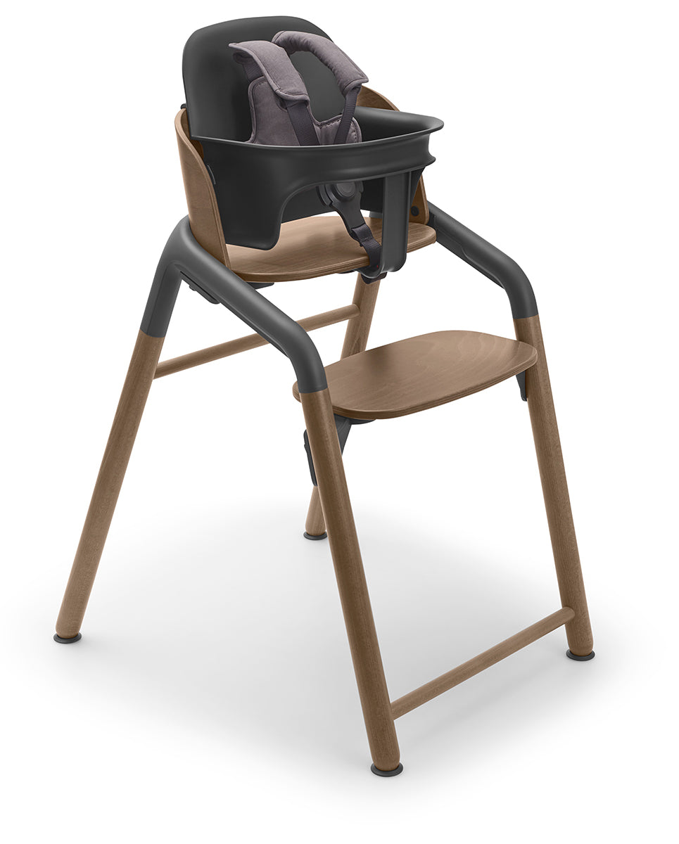 Bugaboo Giraffe Complete High Chair + Newborn Set Bundle - Warm Wood / Grey / Tornado Grey