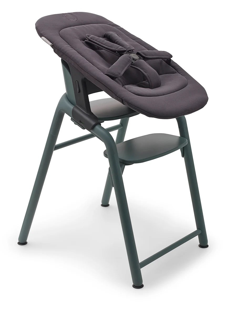 Bugaboo Giraffe Complete High Chair + Newborn Set Bundle - Warm Wood / Grey / Tornado Grey