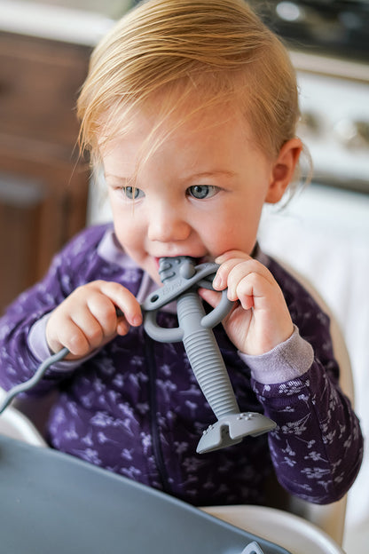 Busy Baby Teether & Training Spoon - Blue