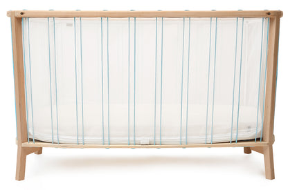 Charlie Crane KIMI Baby Bed with Organic Mattress - Aqua