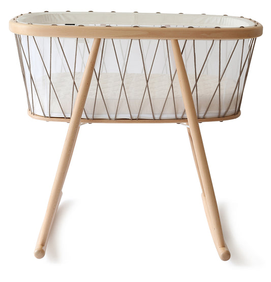 Charlie Crane KUMI Mesh Crib - Hazelnut