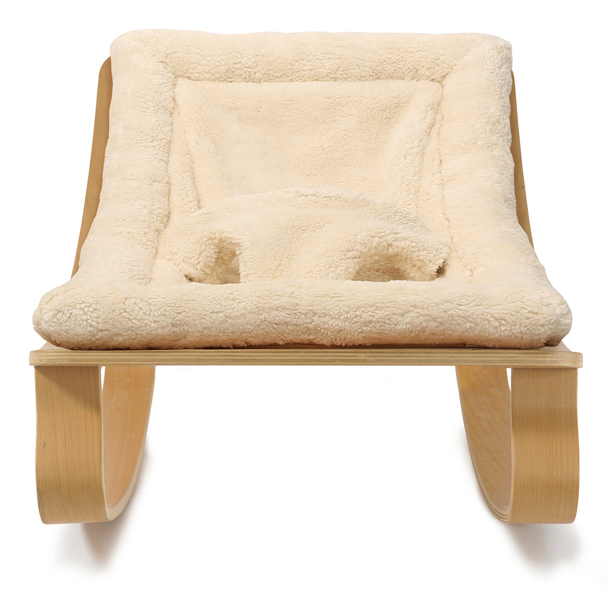 Charlie Crane LEVO Baby Rocker - Beech / Fur Milk