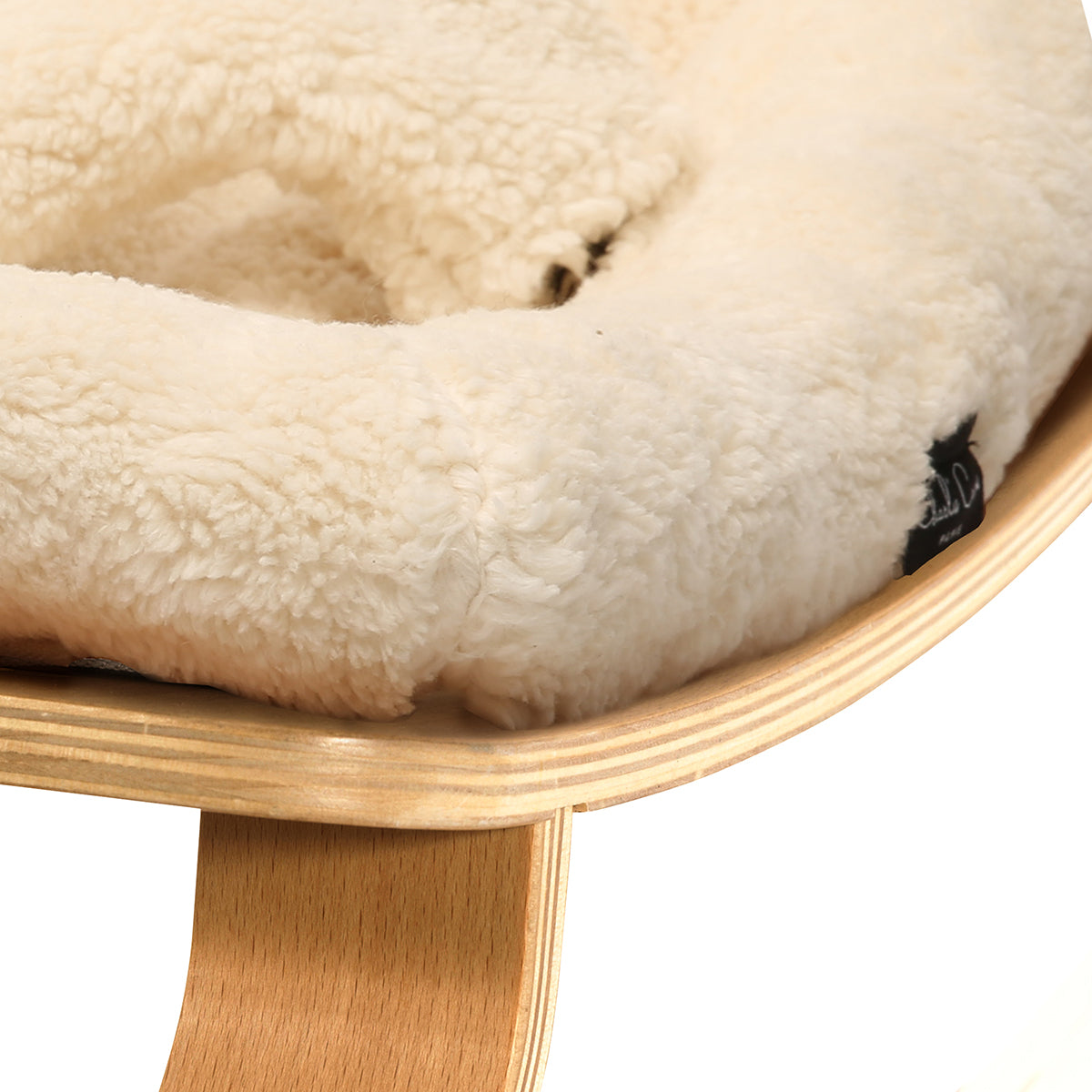 Charlie Crane LEVO Baby Rocker - Beech / Fur Milk