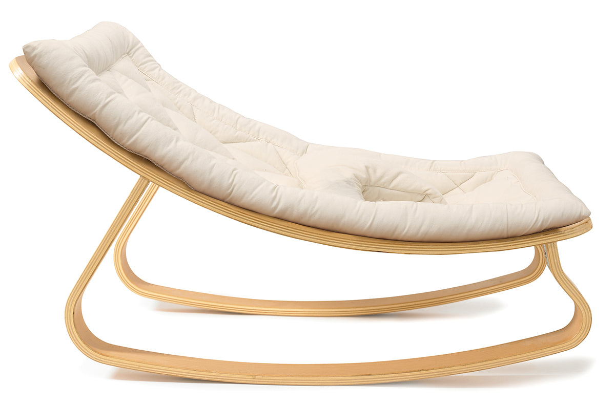 Charlie Crane LEVO Baby Rocker - Beech / Organic White