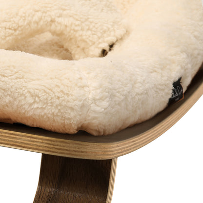 Charlie Crane LEVO Baby Rocker - Walnut / Fur Milk