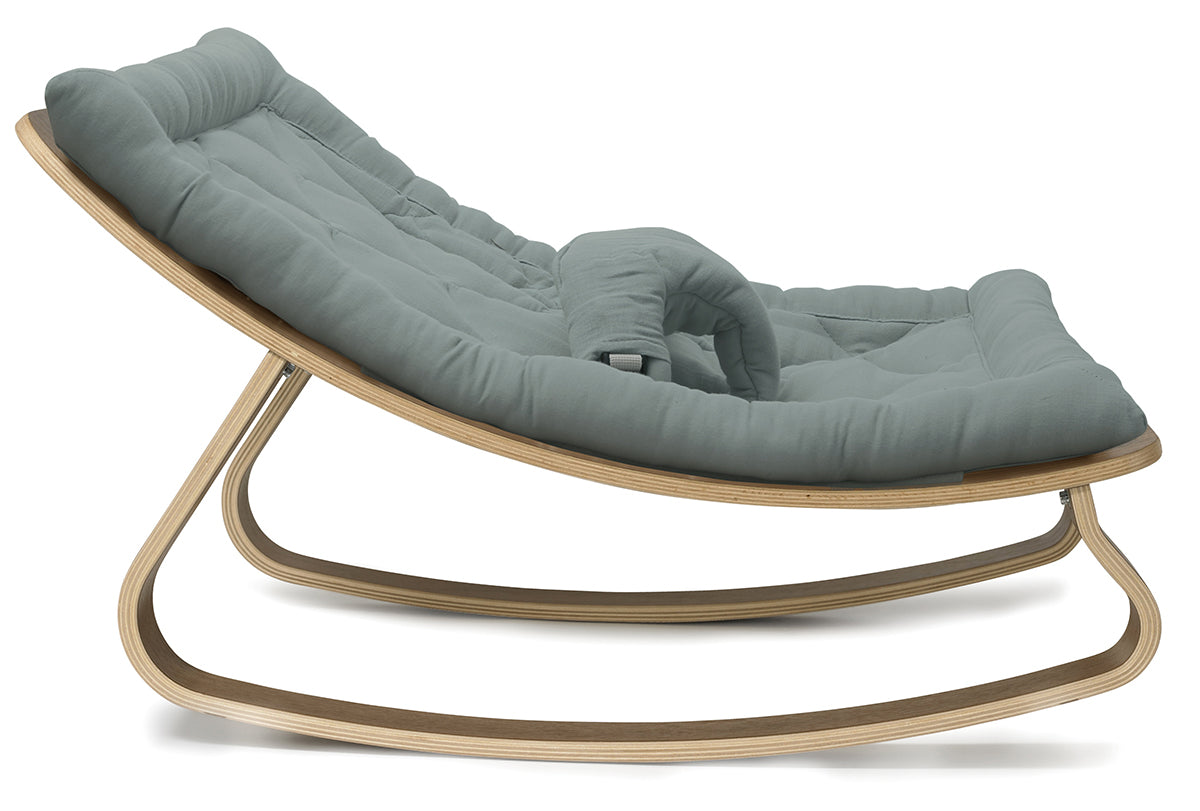 Charlie Crane LEVO Baby Rocker - Walnut / Orage