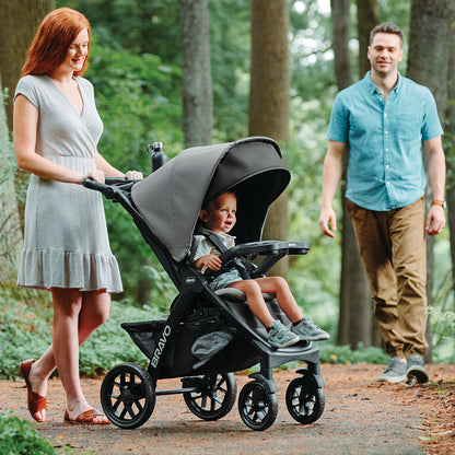 Chicco Bravo LE ClearTex Quick-Fold Stroller - Pewter