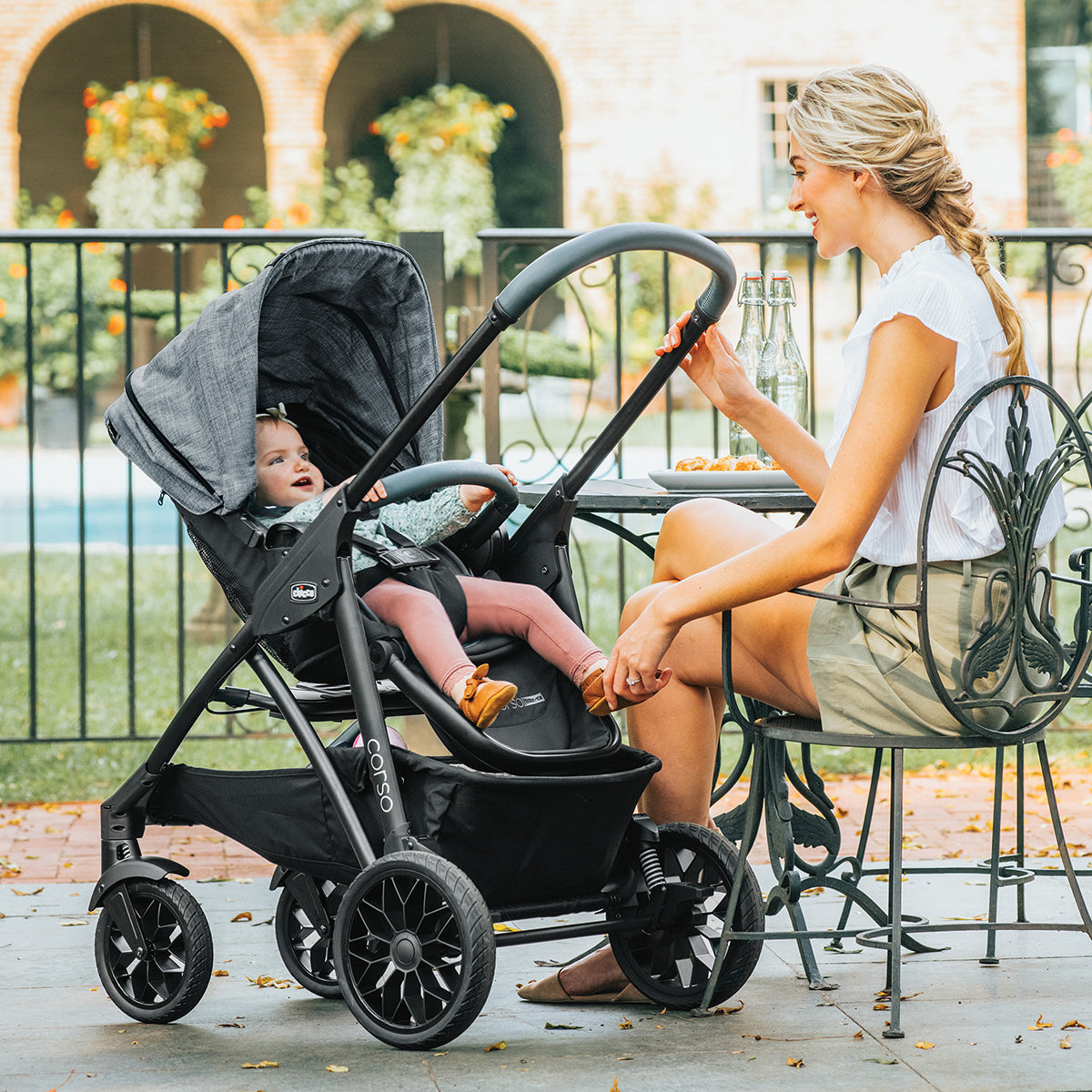 Chicco Corso Primo ClearTex Travel System - Aspen