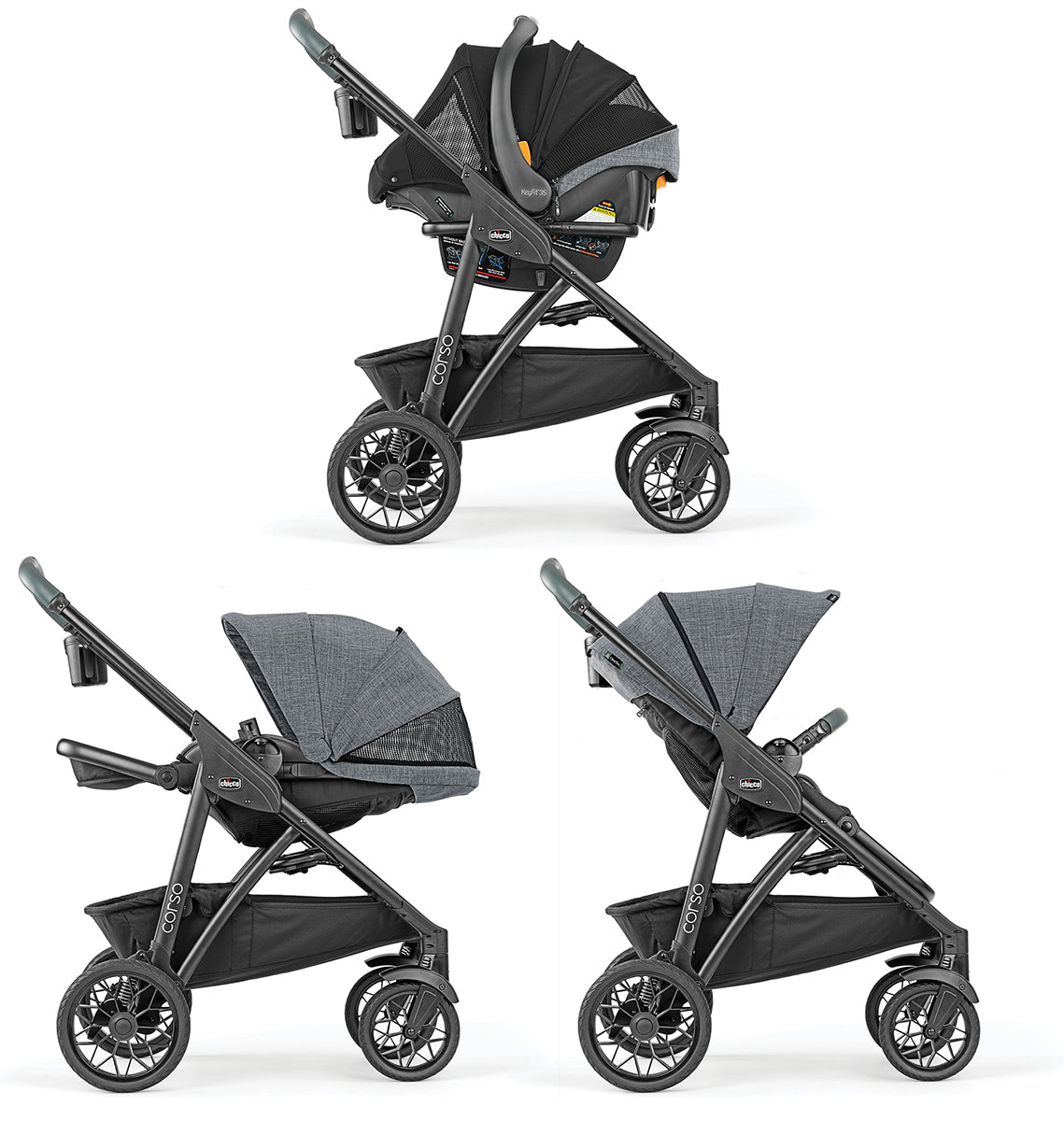 Chicco Corso Primo ClearTex Travel System - Aspen