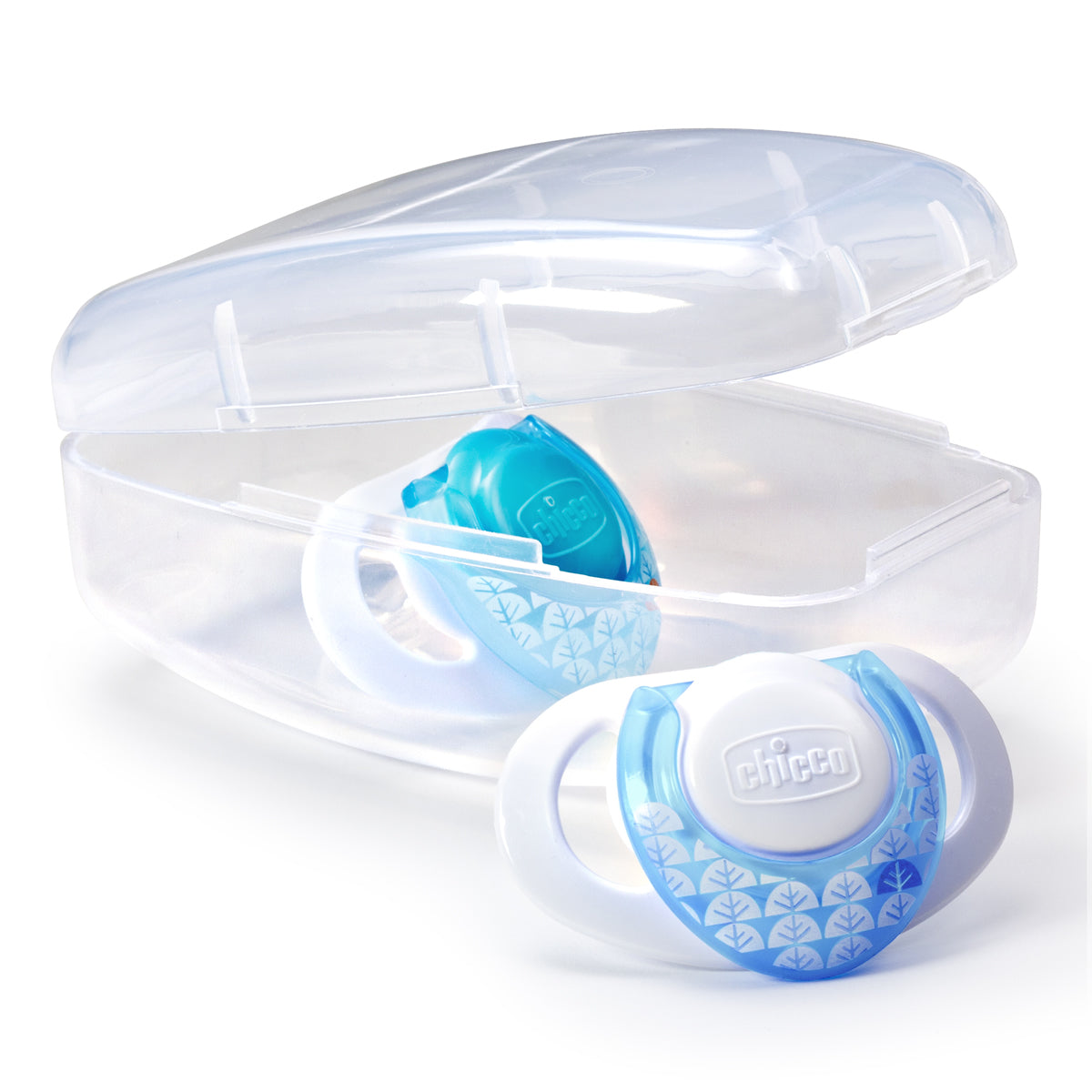 Chicco Hard Shield Orthodontic Pacifiers - Blue - 0M+