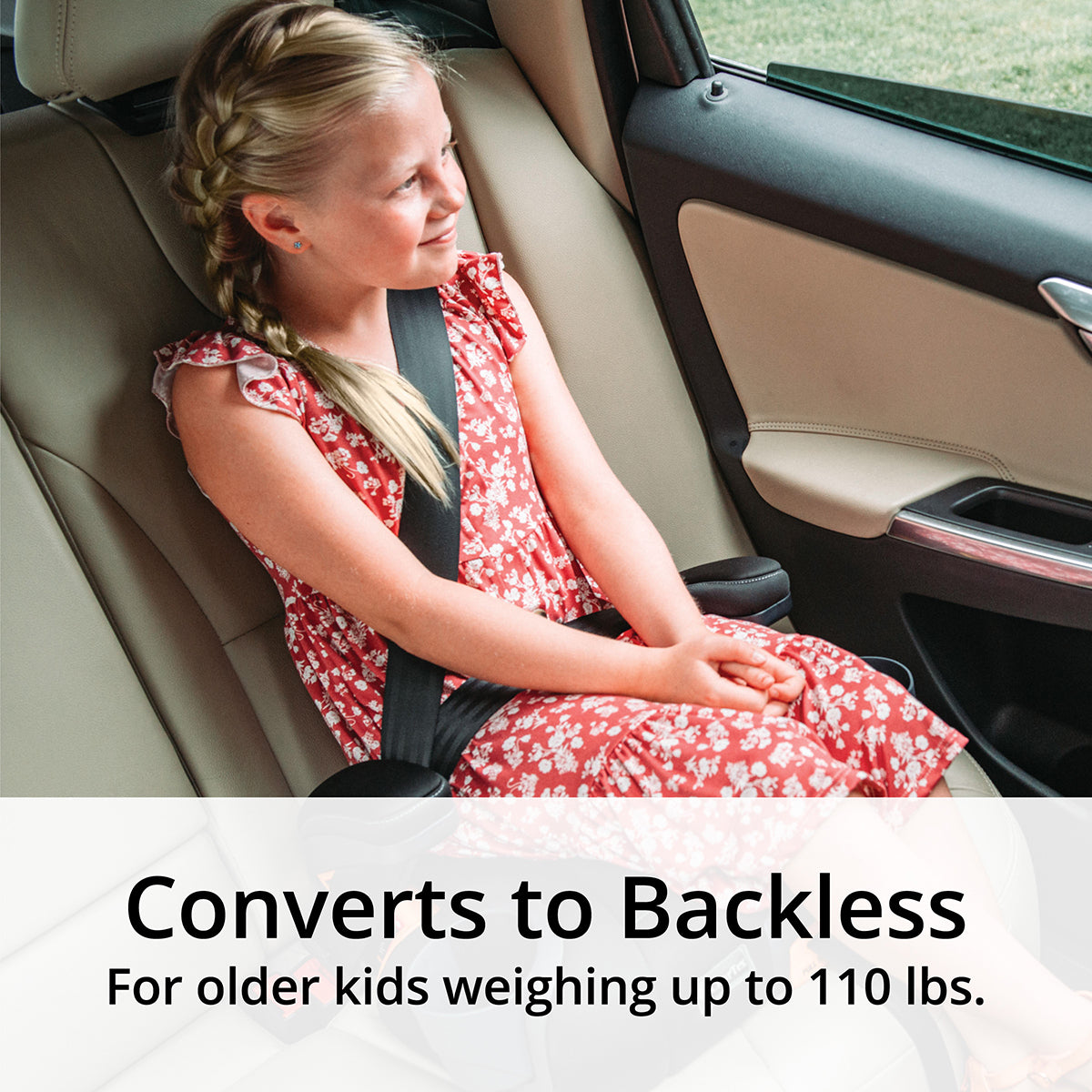 Chicco KidFit ClearTex Plus 2-in-1 Belt Positioning Booster Car Seat - Obsidian