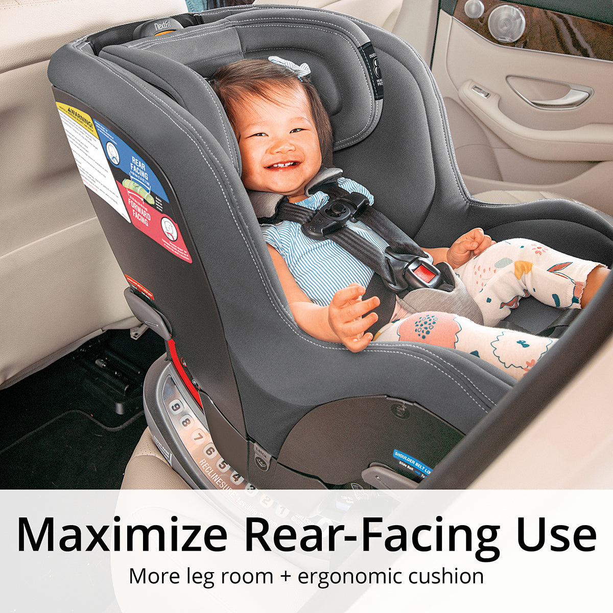 Chicco NextFit Max ClearTex Convertible Car Seat - Shadow