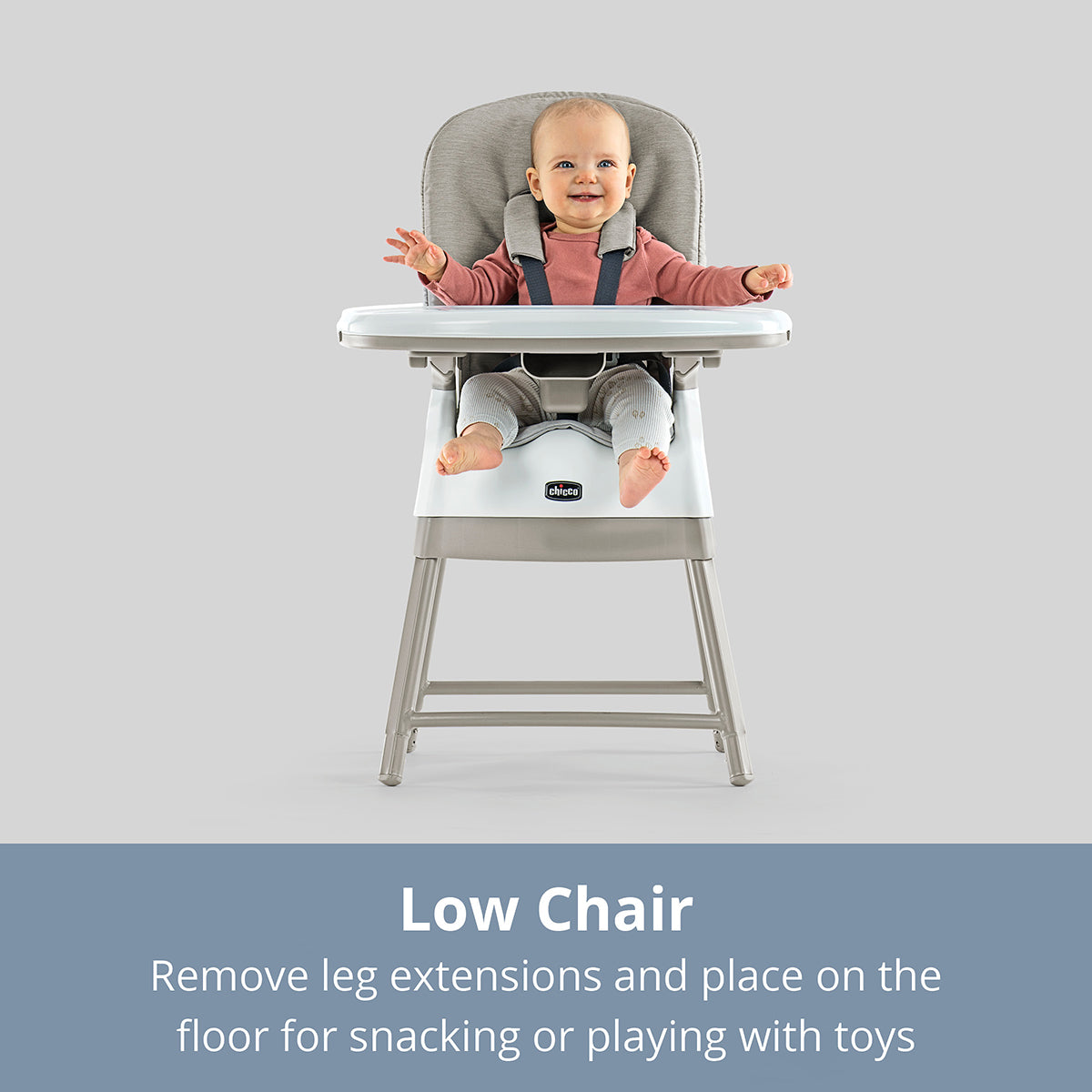 Chicco Stack Hi-Lo 6-in-1 Multi-Use High Chair - Sand