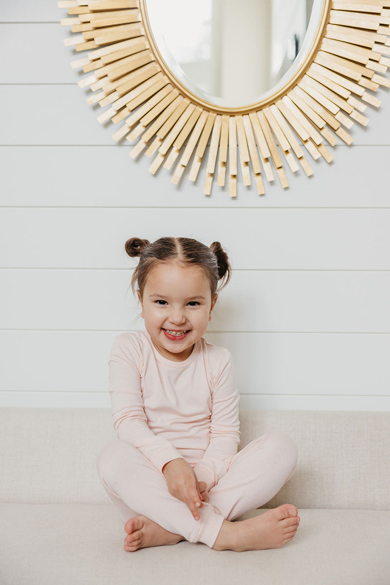 Copper Pearl 2 Piece Long Sleeve Pajamas - Blush, 18M