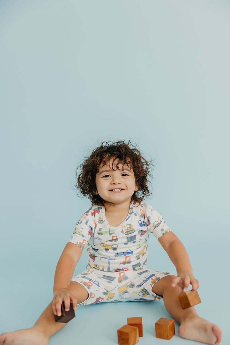 Copper Pearl 2 Piece Short Sleeve Pajamas - Diesel, 12M