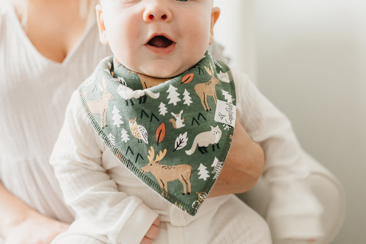 Copper Pearl Baby Bandana Bibs, 4 Pack - Atwood