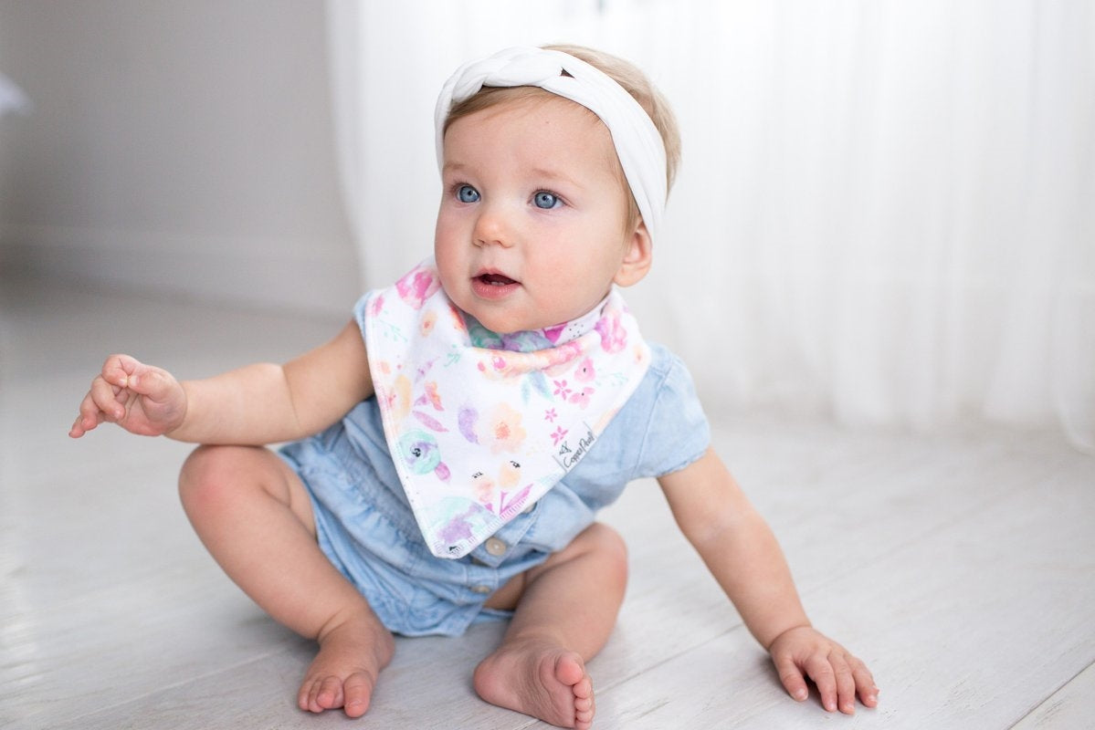 Copper Pearl Baby Bandana Bibs, 4 Pack - Bloom