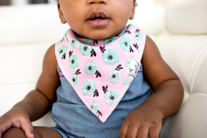 Copper Pearl Baby Bandana Bibs, 4 Pack - Bloom