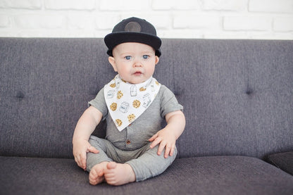 Copper Pearl Baby Bandana Bibs, 4 Pack - Chip