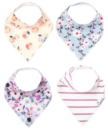 Copper Pearl Baby Bandana Bibs, 4 Pack - Morgan