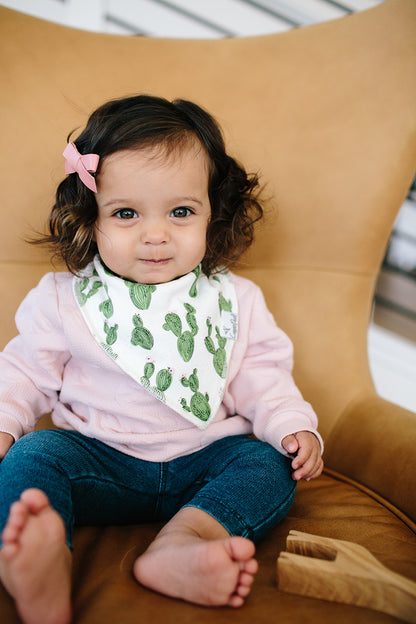 Copper Pearl Baby Bandana Bibs, 4 Pack - Sage